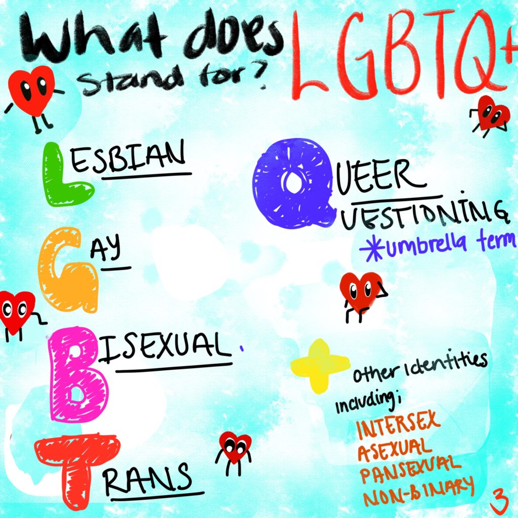a page that describes what LGBTQ+ stands for